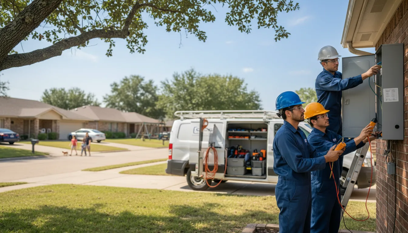 Certified electrician providing emergency electrical services in St John, KS
